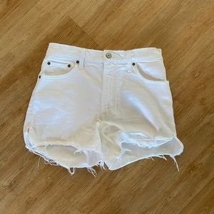 White Denim Shorts (A&F)